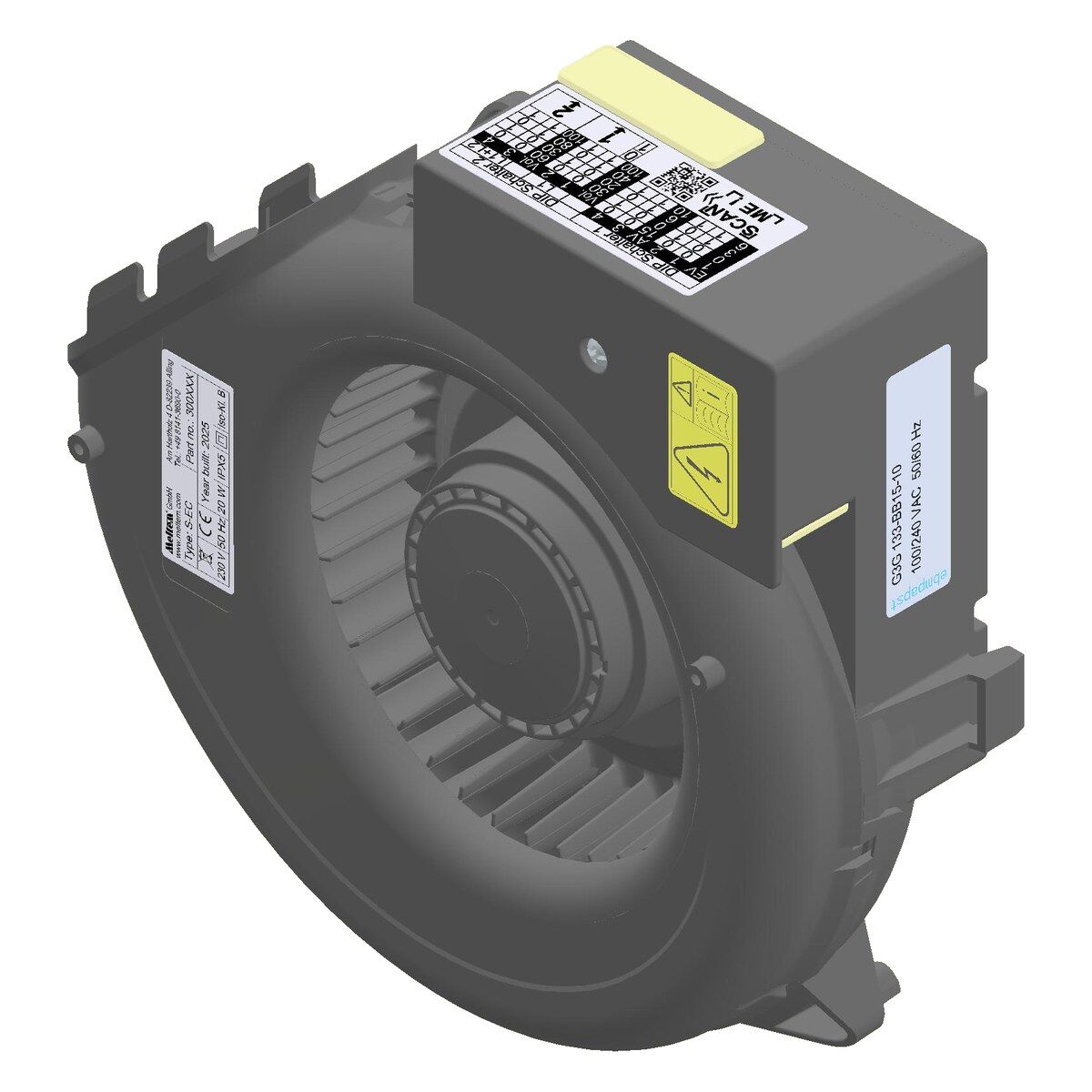 Ventilator SimplAir-EC standard S-EC